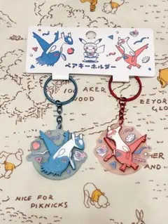 ポケモンセンター フクオカ 記念商品 ペアキーホルダー ラティアス ラティオス