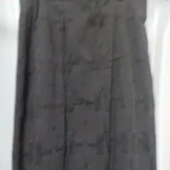 黒地模様入り タイトスカート ロング丈