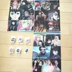 鬼滅の刃 くら寿司 クリアファイル コラボ びっくらポン 消しゴムセット ピック