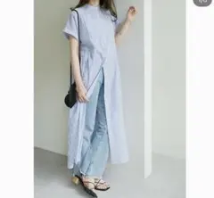 Discoat 半袖シャツワンピース