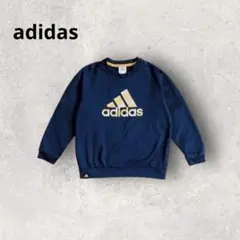 アディダス トレーナー 裏起毛 ロゴプリント 長袖カットソー トップス シンプル