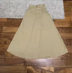 GU デニムフレアスカート