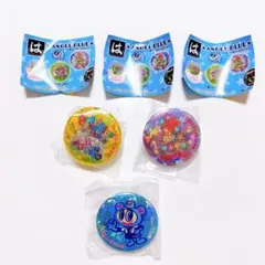 はま寿司 はまっこセット エンジェルブルーラメ入りクリップ缶バッチ 3種類セット