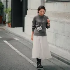 mila owen シャギーニットボリュームスカートセット　0