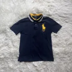ポロ ラルフローレン ポロシャツ ビックポニー ネイビー イエロー S