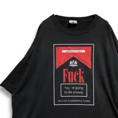 BLFO タバコ Tシャツ 古着 マルボロ ファック パロディ ネタ スモーク