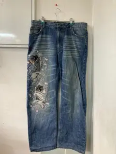 和柄 デニム