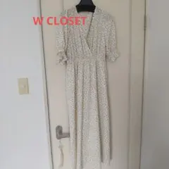 ワンピース W CLOSET 清楚な小花柄