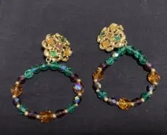 ヴィンテージ ジバンシィ ビーズ イヤリング (珍しい発見 )