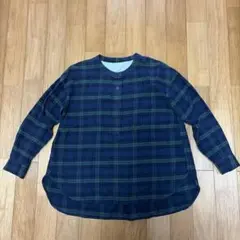 無印良品　チェック長袖シャツ XS~S