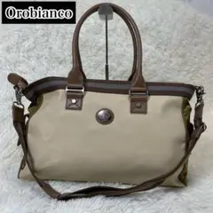 美品 オロビアンコ 2way ビジネスバッグ トートバッグ ショルダーバッグ 白
