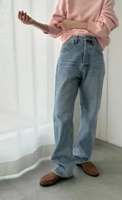 CANAL JEAN Elmar ハイウエストストレートデニムパンツ　デニムのサムネイル