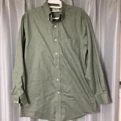 L.L.Bean 長袖チェックシャツ グリーン