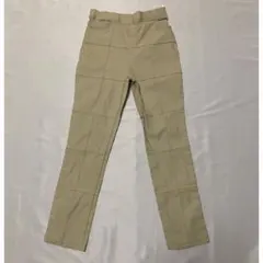 ベージュ ワークパンツ パネルデザイン