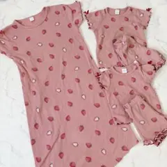 完売品 milkiss ミルキス いちご パジャマセット 親子 お揃いコーデ