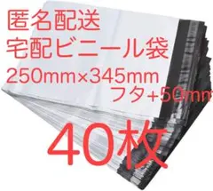 宅配ビニール袋 A4 大きめ　ワンタッチテープ 強力テープ付き