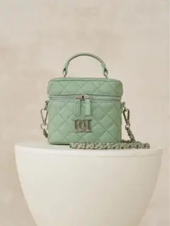 Darich 【シルバーパーツ】キルティングスクエアミニバッグ GRN グリーン