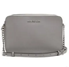 マイケルコース　ライトグレー　ショルダーバッグ