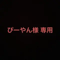 【ぴーやん様】 専用