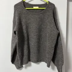 earth music&ecology グレー 長袖セーター　フリーサイズ