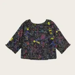 ボンポワン　12m リバティフリル付きシャツ