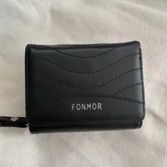 FONMOR 三つ折り財布 ブラック