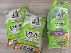 【新品未使用】デオトイレ4L×2袋(シート10枚おまけ)　消臭抗菌サンド(鉱物)のサムネイル