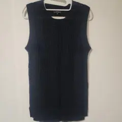 LAUTREAMONTノースリーブニットベスト サイズ38 麻55% 綿45%