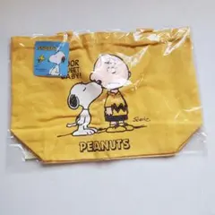 신품 미개봉 스누피 코튼 런치 토트 옐로우 PEANUTS