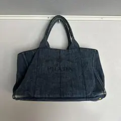 専用　PRADA カナパ　トートバッグ　デニム