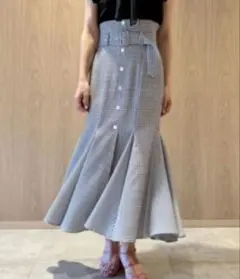 SNIDEL スナイデル フロントボタンマーメイドスカート