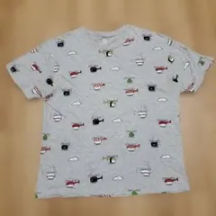 グラニフ 寿司ヘリコプター プリント Tシャツ