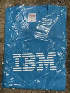 【新品未使用】IBM ロゴ Tシャツ ブルー Mサイズ