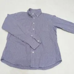グローバルワーク 【M】オープンシャツ チェック 総柄 メンズ 美品