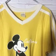 ☆希少☆VelvaSheen ミッキーマウスリンガーTシャツ ラグラン Lサイズ