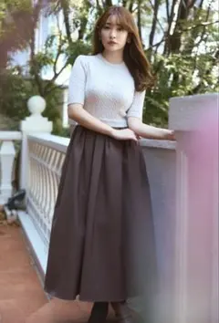 【herlipto】CableKnitDockingFlaredDress