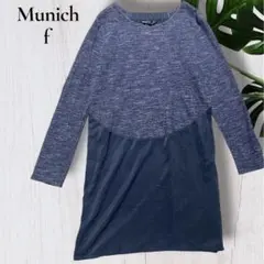 Munichミューニック ワンピース F ネイビー 体型カバー大人カジュアルのサムネイル