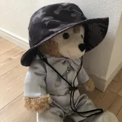 日焼け付き　迷彩柄バケットハット