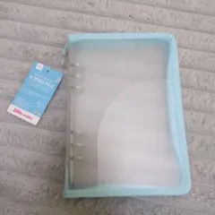 A5 6リング ファイル ダイソー 水色