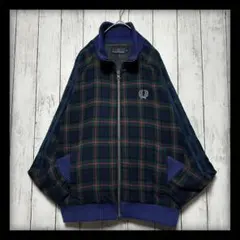 【フレッドペリー】トラックジャケット☆ジャージ☆カシミア混☆ブラックウォッチ