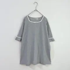 3757【ソニアリキエル】オーバーサイズTシャツ　ゆったり　Ｍ　グレー　ゆったり
