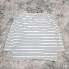 alicia PAGEBOY　ボーダーボートネックプルオーバー　Ｆ　ゆったり