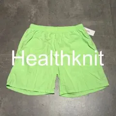 [新品]Healthknitヘルスニット ショートパンツ L 黄緑 水陸可のサムネイル