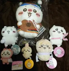 【新品未使用】ちいかわ ぬいぐるみ 6体セット エニマイくじ ハチワレ うさぎ