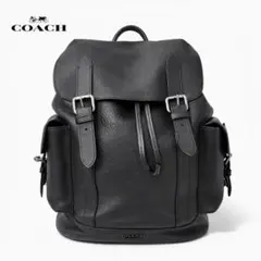 ⬛︎COACH コーチ メンズ リュック バックパック ブラック レザー 美品