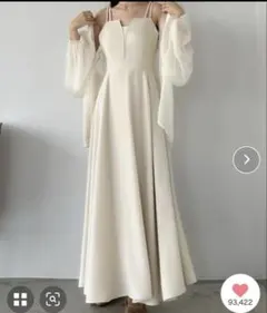 Louere キャミワンピース　フレア　アイボリー