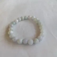 希少、最上級品、国石、綺麗色)糸魚川翡翠ブレスレット、8mm
