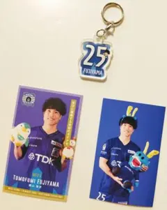 ブラウブリッツ秋田　藤山智史選手　キーホルダー　カード　セット