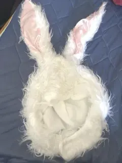 文化祭　コスプレ　うさぎ　被り物　白のサムネイル