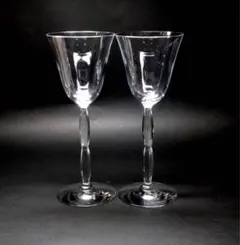 新品未使用バカラ　オンド　ワイン　シャンパングラス　クリスタルワイングラス 2個